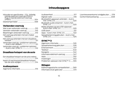 2021-2022 Ford Kuga Vignale Owner's Manual | Dutch