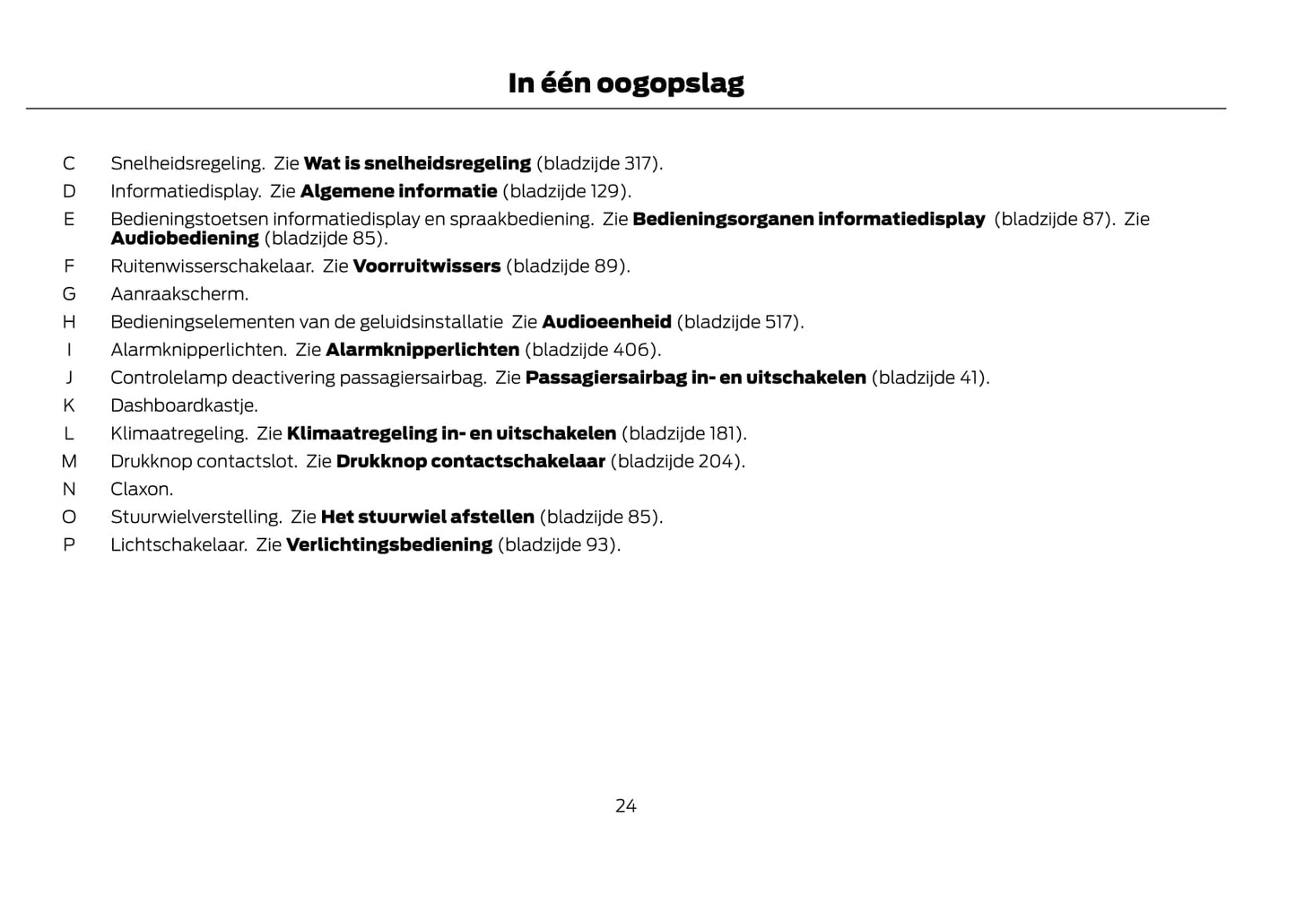 2021-2022 Ford Kuga Vignale Owner's Manual | Dutch