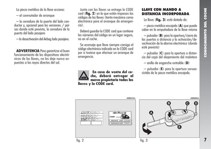 2003-2005 Alfa Romeo 156 Bedienungsanleitung | Spanisch