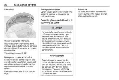 2018 Opel Cascada Owner's Manual | French