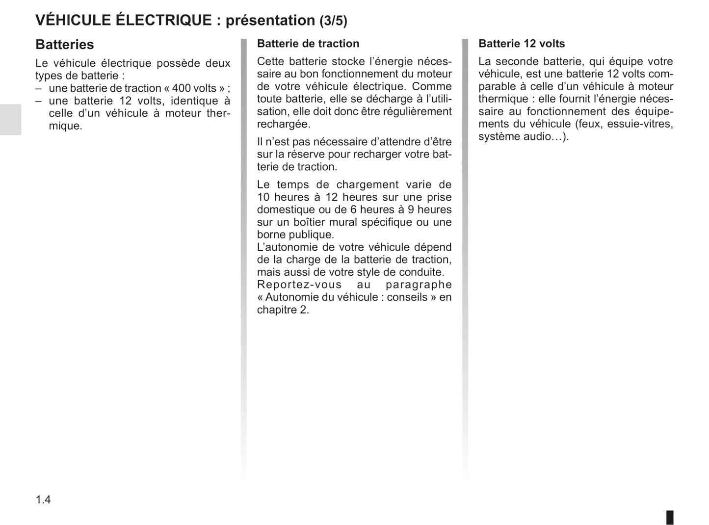 2012-2013 Renault Kangoo Z.E. Owner's Manual | French