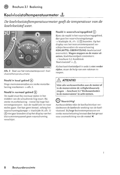 2003-2006 Volkswagen Touran Owner's Manual | Dutch