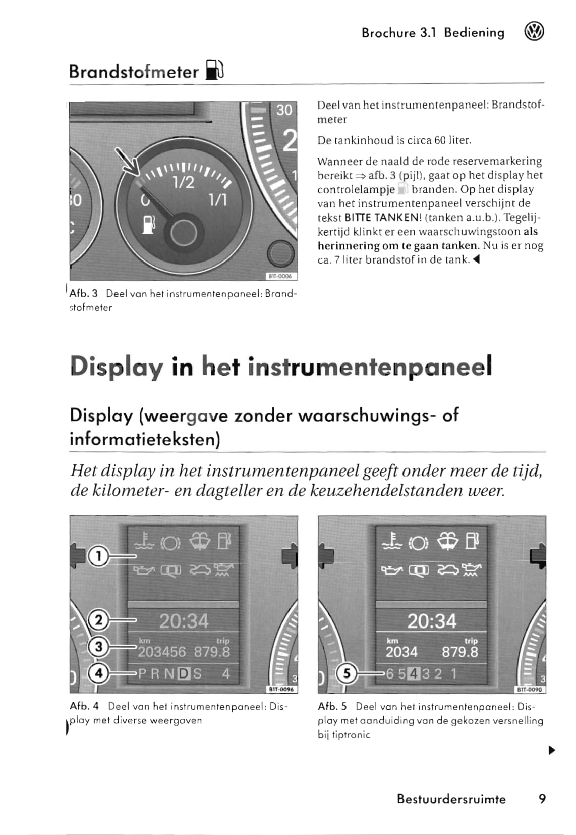 2003-2006 Volkswagen Touran Owner's Manual | Dutch