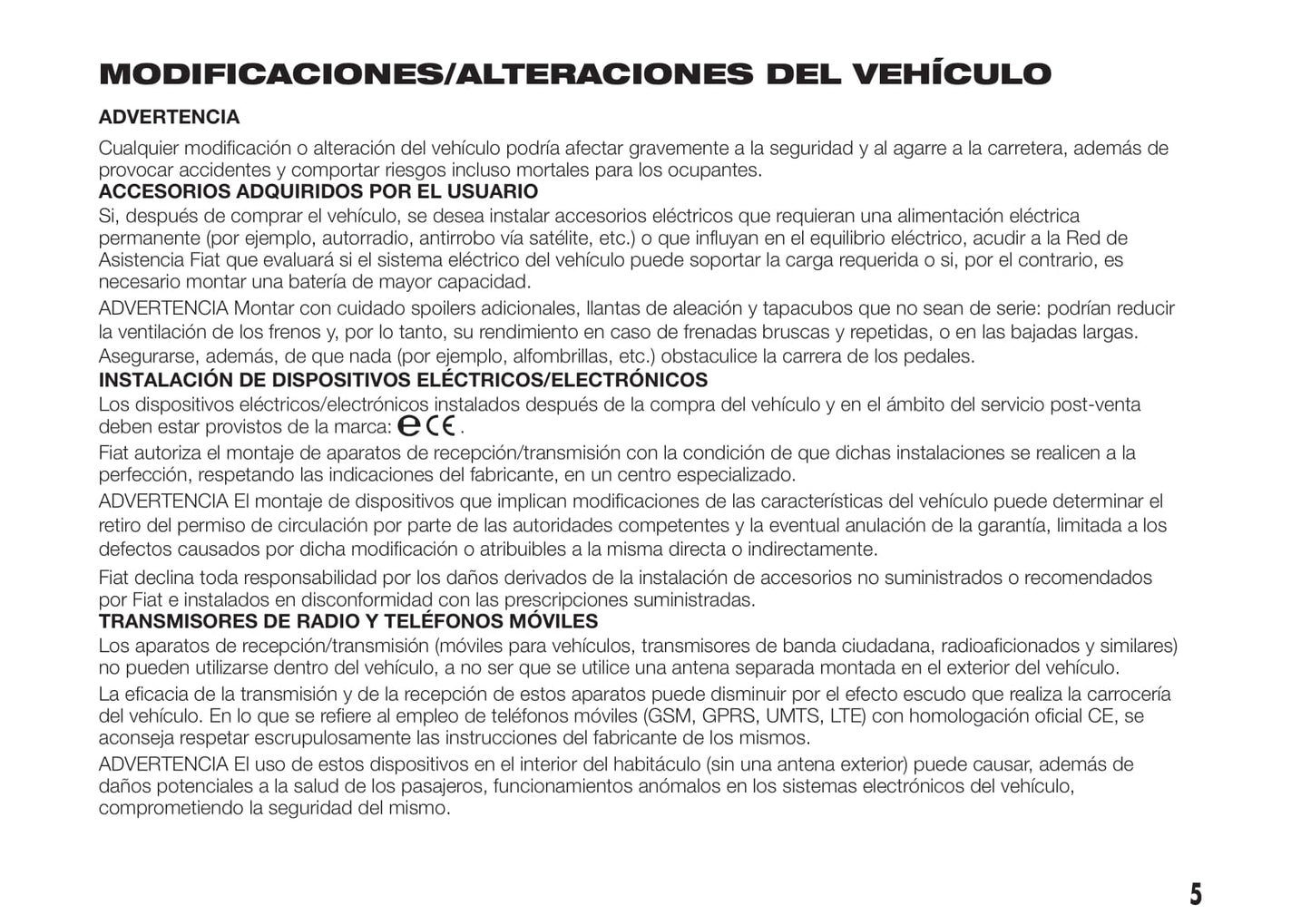2019-2020 Fiat Talento Bedienungsanleitung | Spanisch