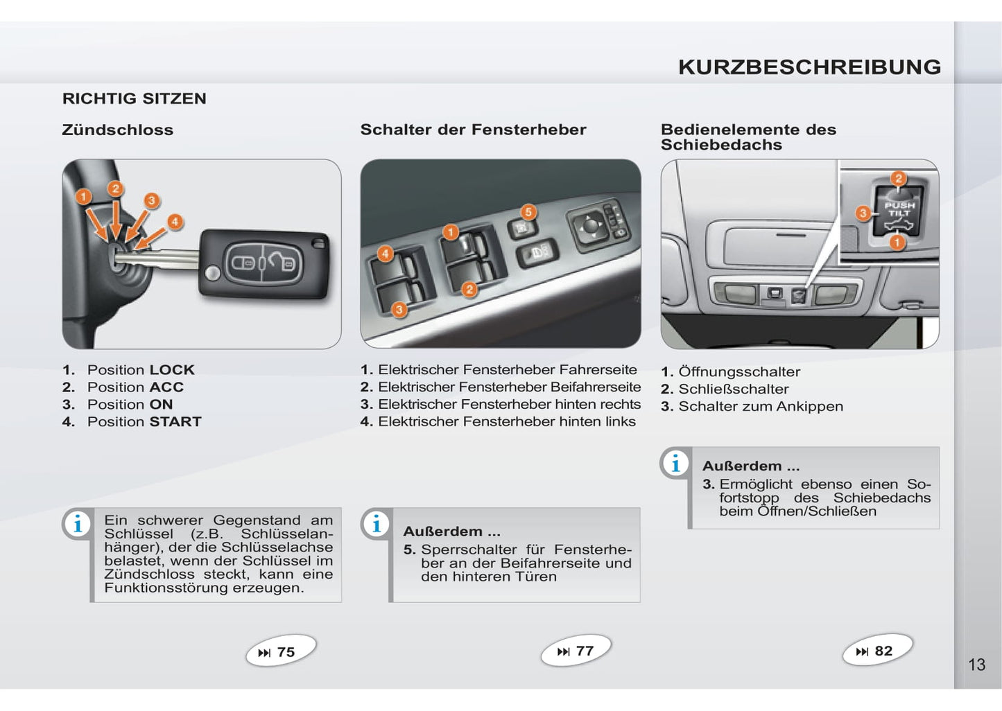 2011-2012 Peugeot 4007 Owner's Manual | German