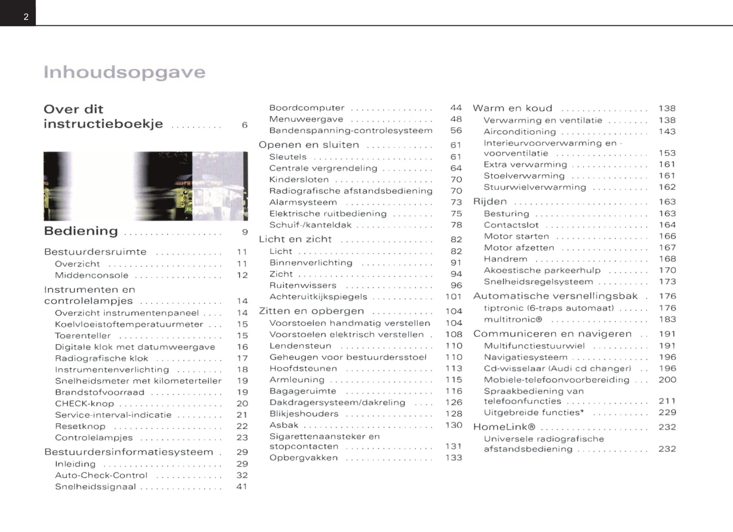 2004-2007 Audi A4 Avant Owner's Manual | Dutch