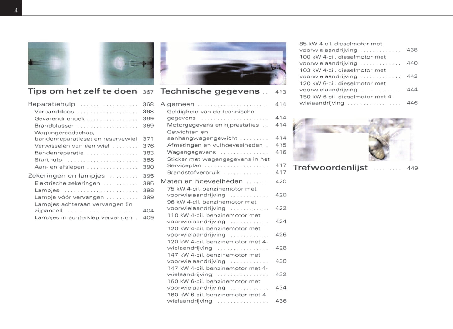 2004-2007 Audi A4 Avant Owner's Manual | Dutch