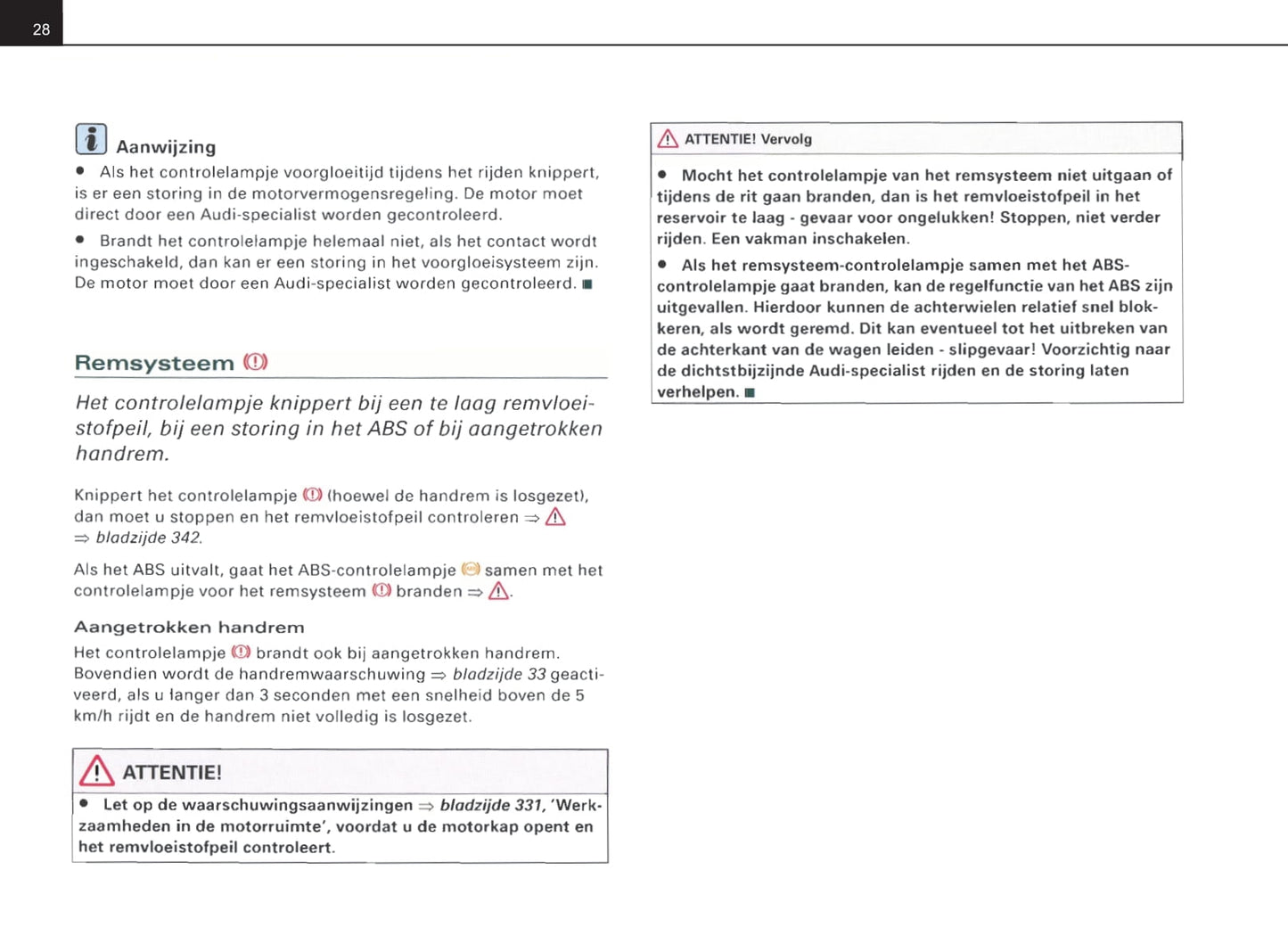 2004-2007 Audi A4 Avant Owner's Manual | Dutch