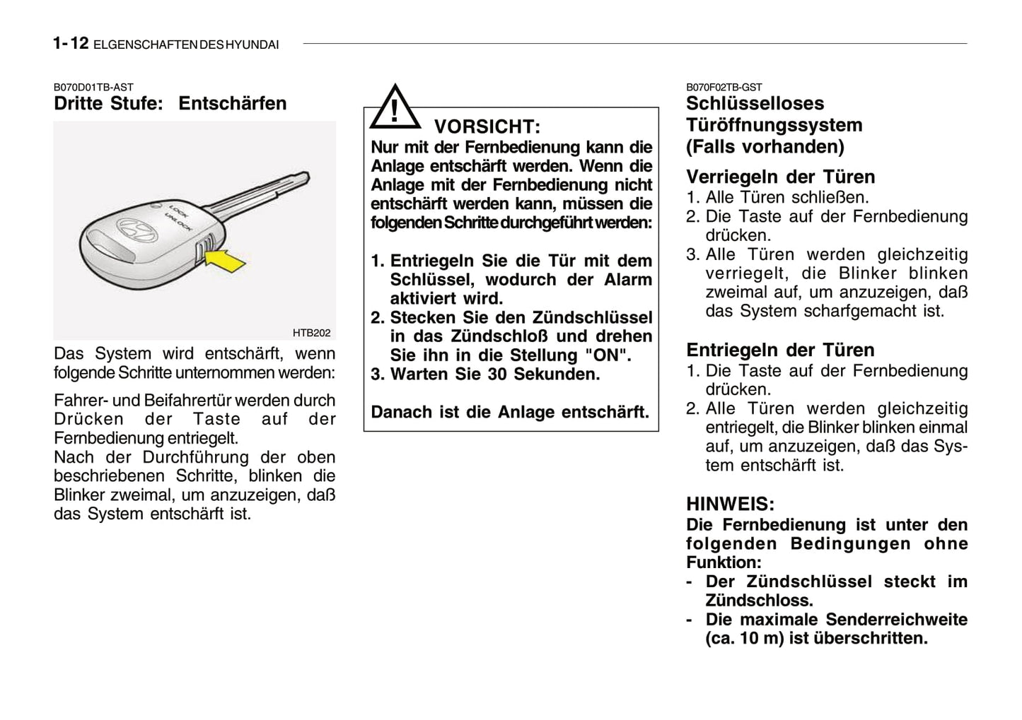 2008-2009 Hyundai Getz Bedienungsanleitung | Deutsch