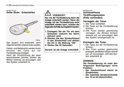 2008-2009 Hyundai Getz Bedienungsanleitung | Deutsch