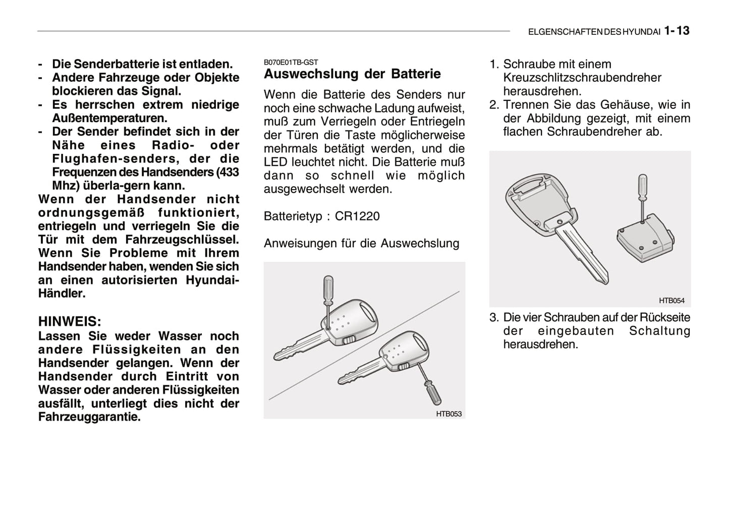 2008-2009 Hyundai Getz Bedienungsanleitung | Deutsch