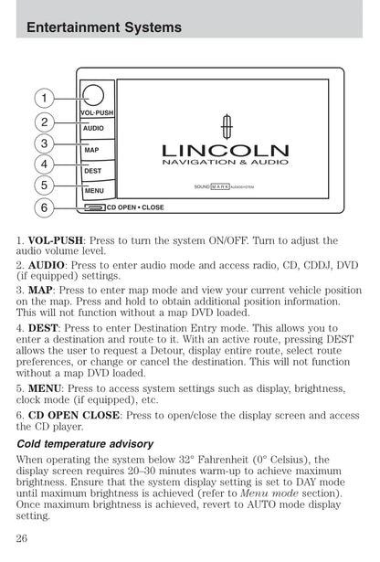 2004 Lincoln Town Car Bedienungsanleitung | Englisch
