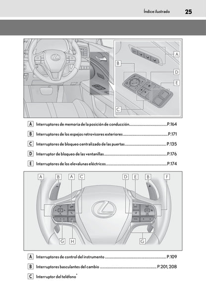 2018-2019 Lexus LC 500/LC 500h Owner's Manual | Spanish