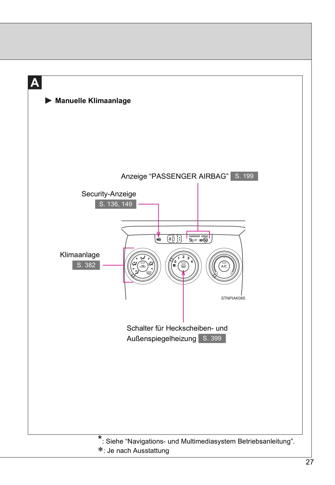 2016-2017 Toyota Verso Owner's Manual | German