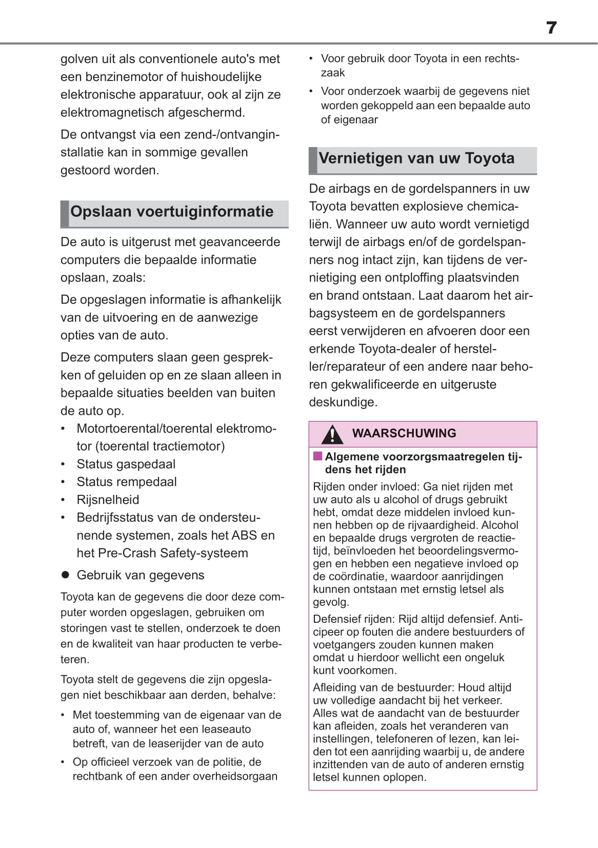 2018-2019 Toyota RAV4 Hybrid Bedienungsanleitung | Niederländisch