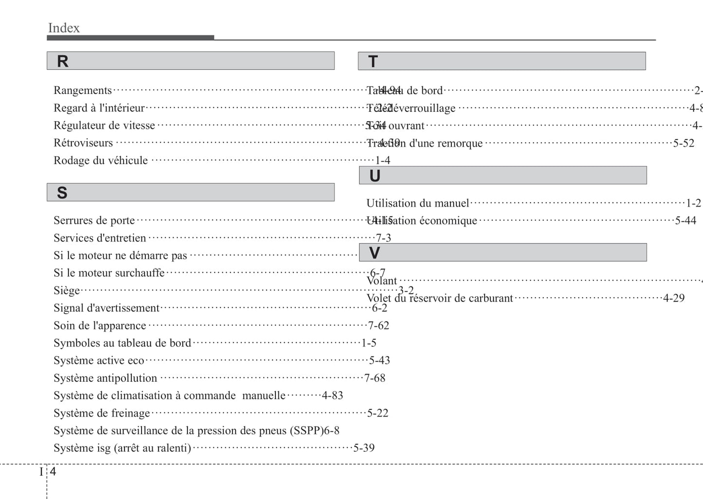 2012 Kia Rio Owner's Manual | French