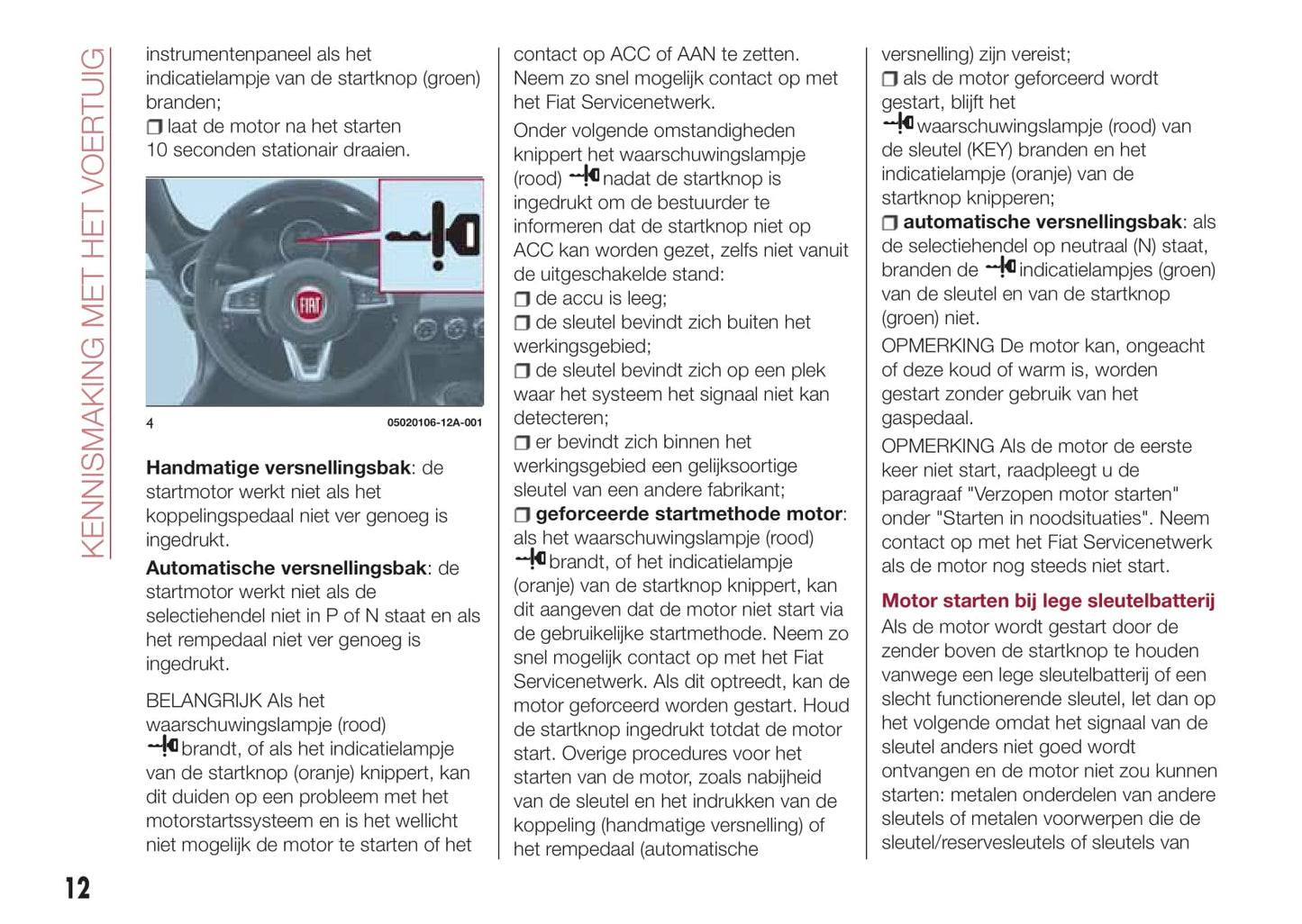 2016-2017 Fiat 124 Spider Owner's Manual | Dutch