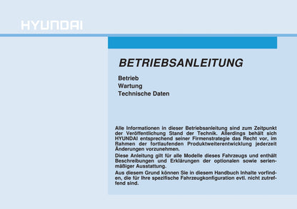 2014-2015 Hyundai i20 Bedienungsanleitung | Deutsch