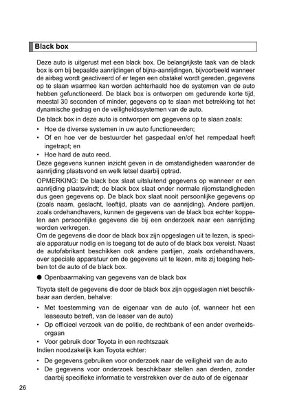 2016-2017 Toyota GT86 Owner's Manual | Dutch