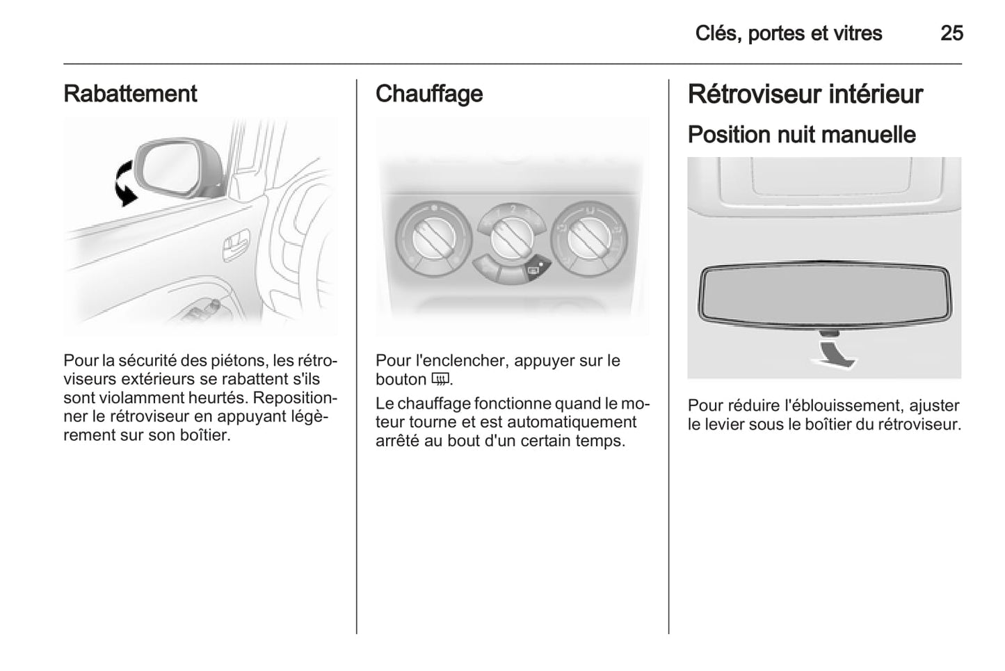 2014-2017 Opel Ampera Bedienungsanleitung | Französisch