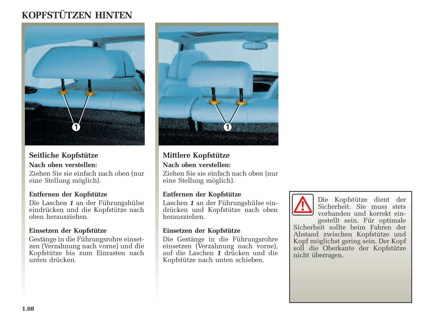 2002-2003 Renault Avantime Bedienungsanleitung | Deutsch