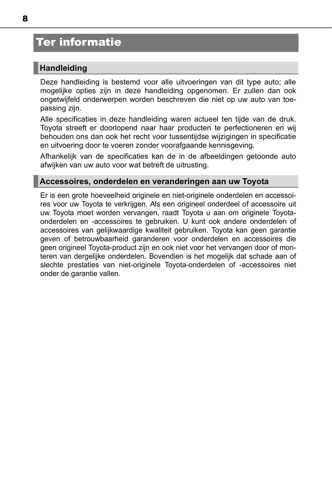 2018 Toyota Prius Plug-in Hybrid Bedienungsanleitung | Niederländisch