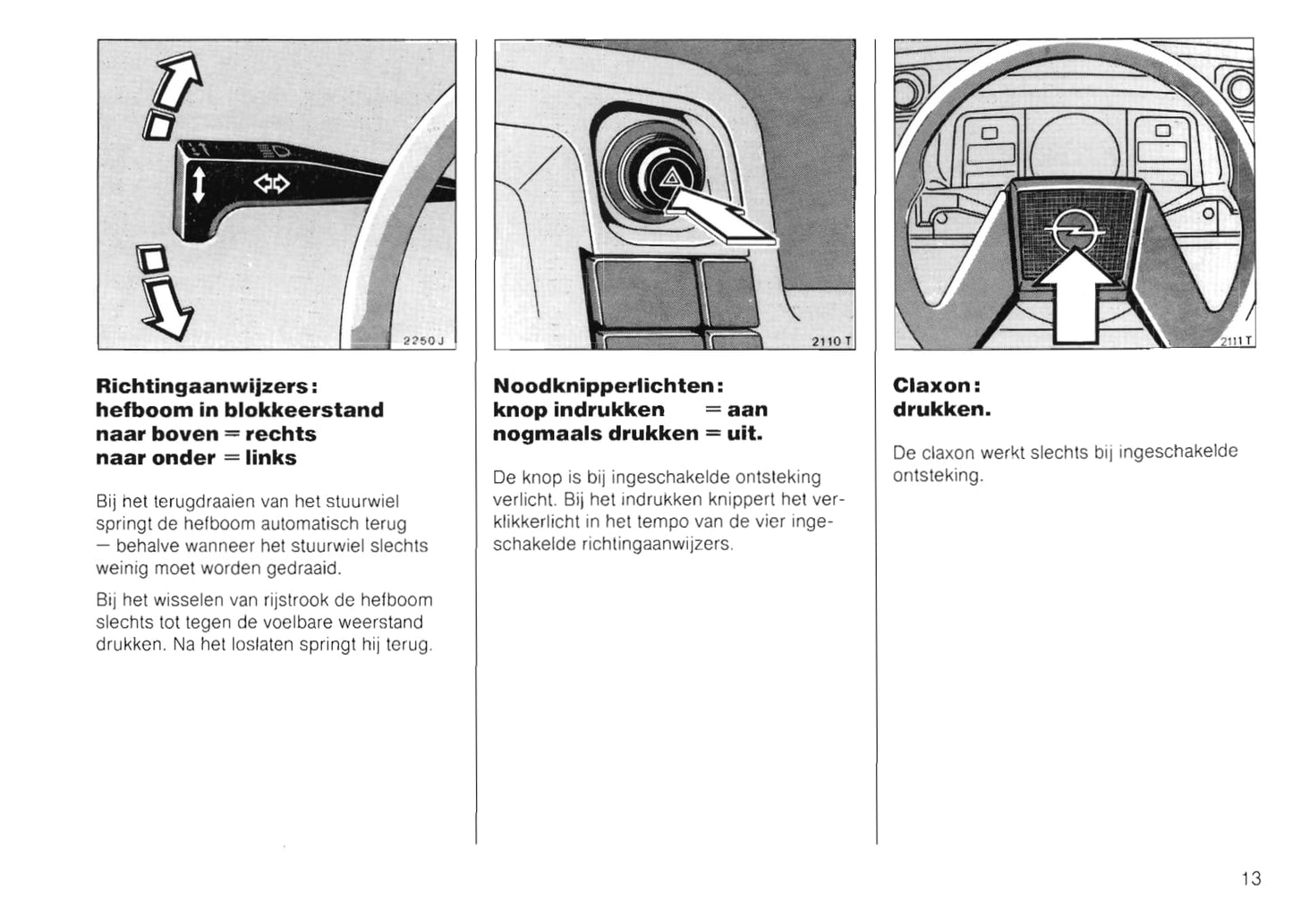 1989-1991 Opel Kadett Bedienungsanleitung | Niederländisch