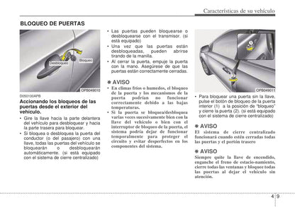 2008-2009 Hyundai i20 Bedienungsanleitung | Spanisch