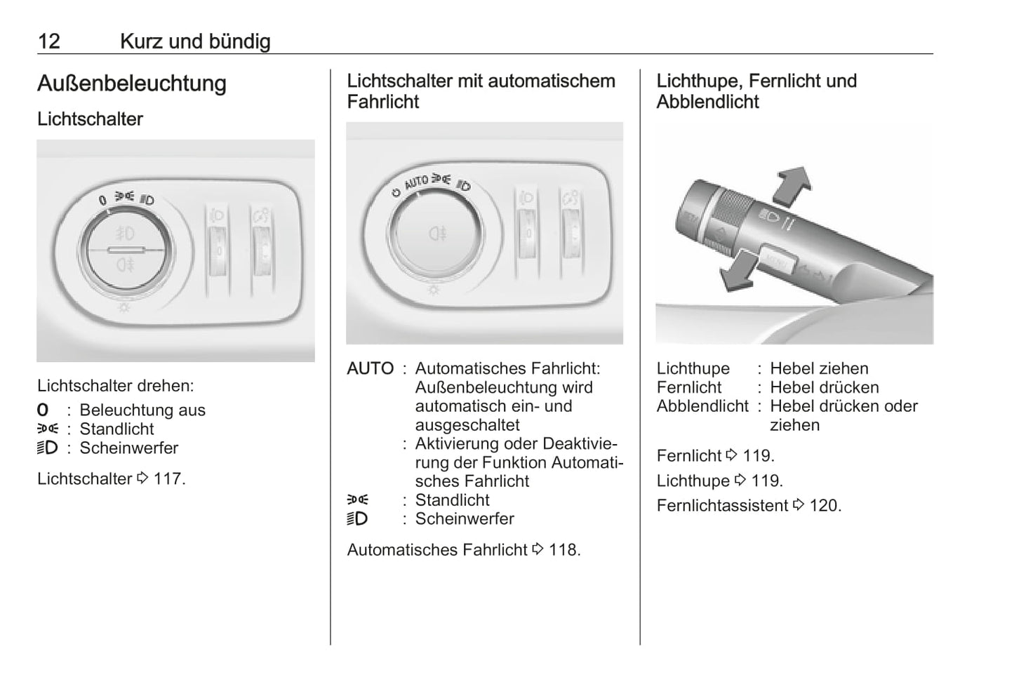 2018-2019 Opel Corsa Owner's Manual | German