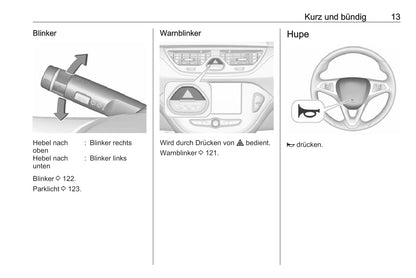 2018-2019 Opel Corsa Bedienungsanleitung | Deutsch