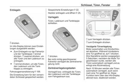 2018-2019 Opel Corsa Owner's Manual | German