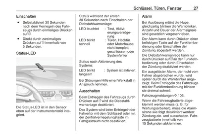 2018-2019 Opel Corsa Owner's Manual | German