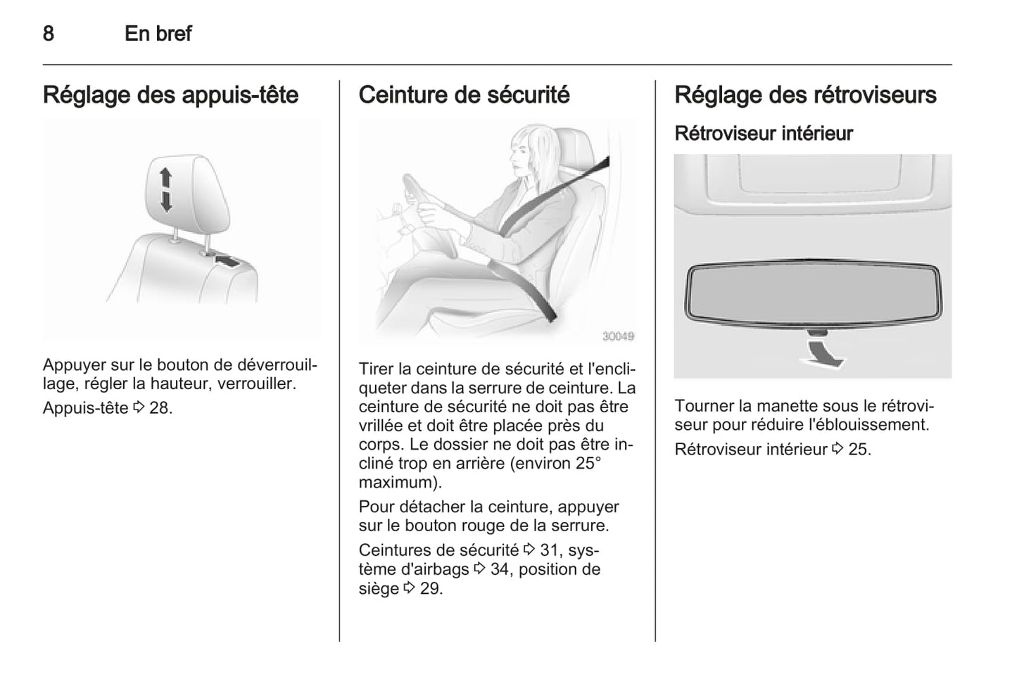 2012-2015 Opel Agila Owner's Manual | French