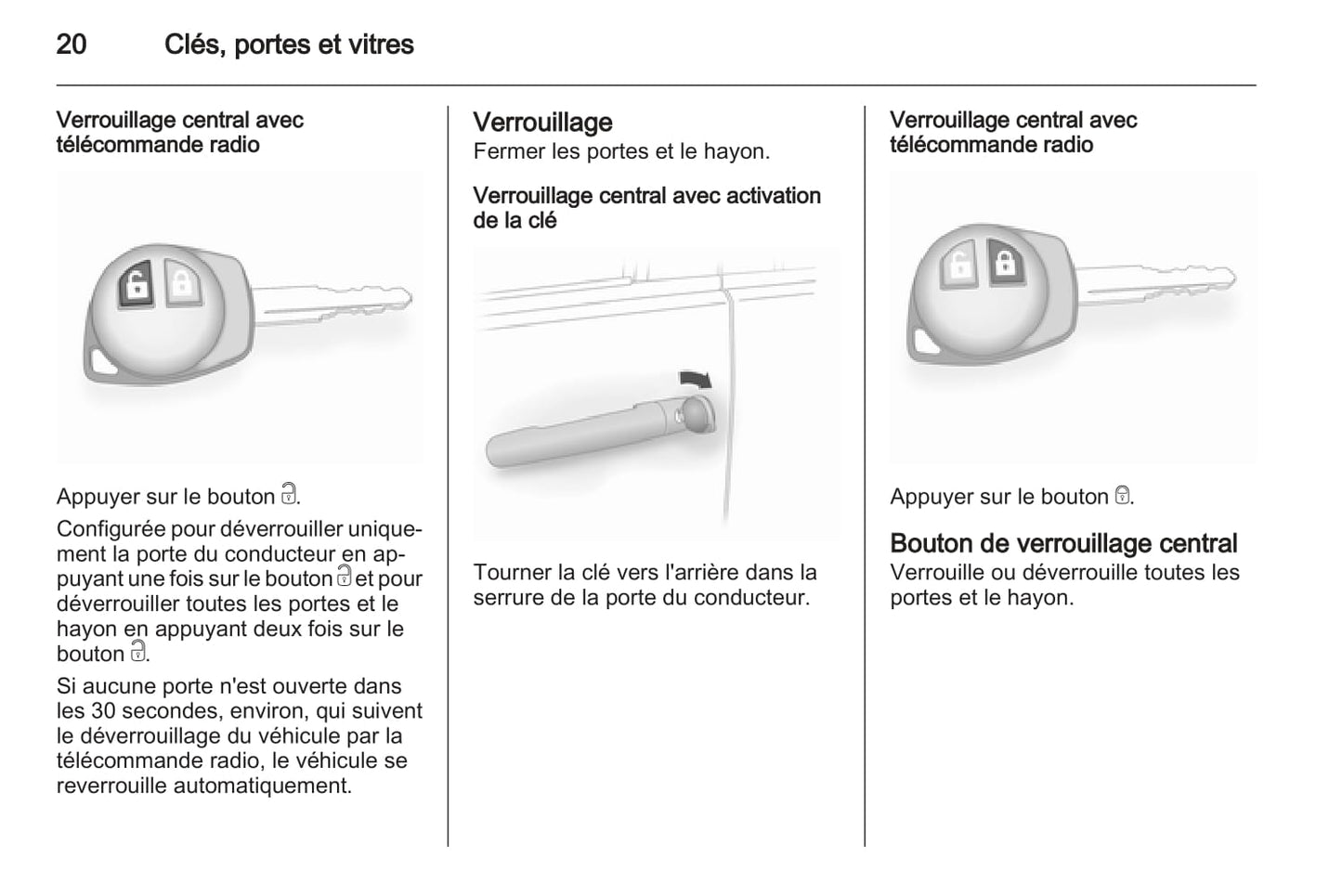 2012-2015 Opel Agila Owner's Manual | French