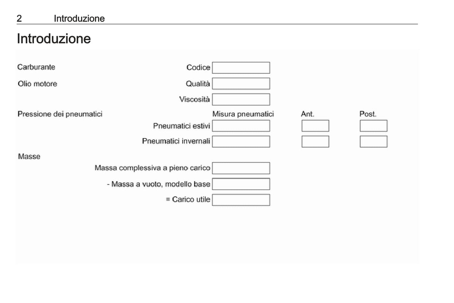 2016 Opel Mokka Owner's Manual | Italian