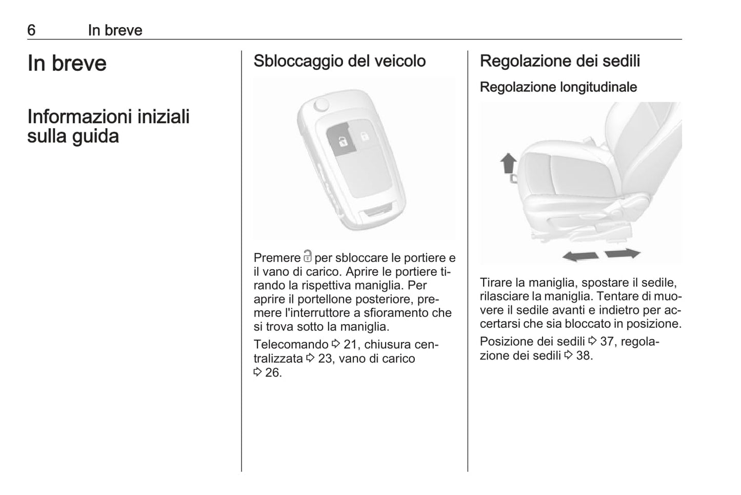 2016 Opel Mokka Owner's Manual | Italian