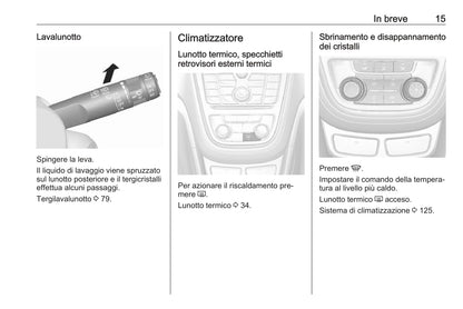 2016 Opel Mokka Owner's Manual | Italian