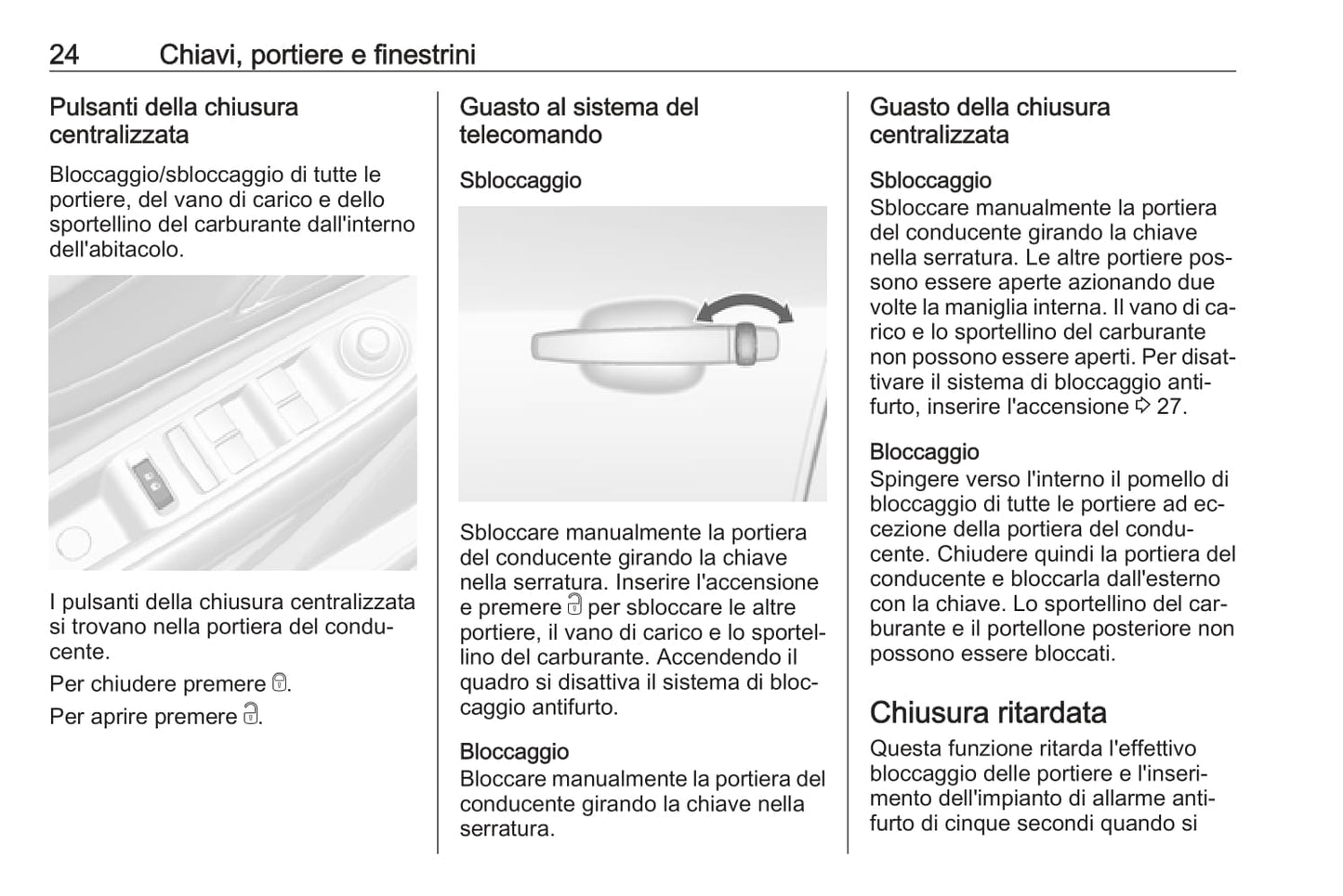 2016 Opel Mokka Owner's Manual | Italian