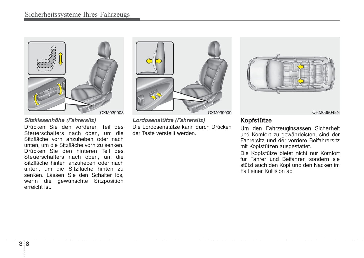 2007-2008 Kia Sorento Owner's Manual | German