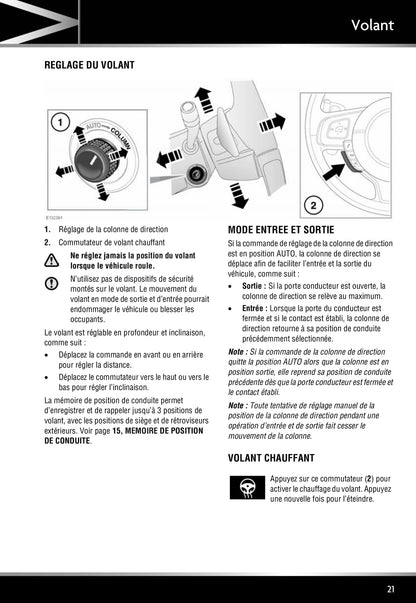 2011-2012 Jaguar XJ Owner's Manual | French