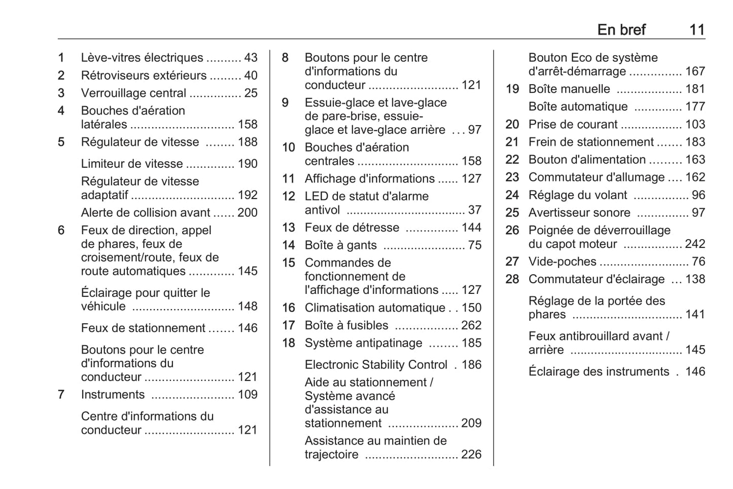 2019-2020 Opel Astra Owner's Manual | French