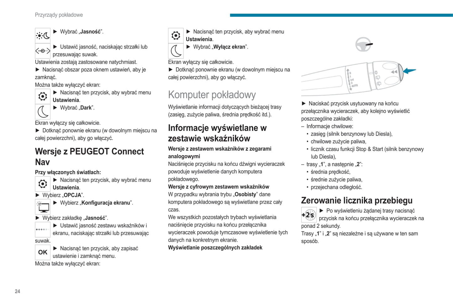 2021-2022 Peugeot 208/e-208 Bedienungsanleitung | Polnisch