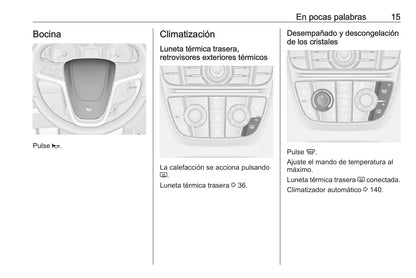 2015-2018 Opel Astra/Astra GTC Owner's Manual | Spanish