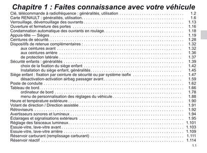 2019-2020 Renault Scénic Bedienungsanleitung | Französisch