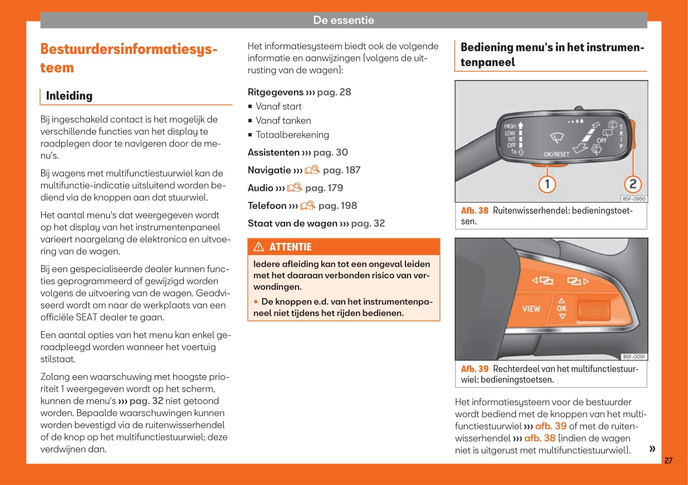 2018-2019 Seat Toledo Owner's Manual | Dutch