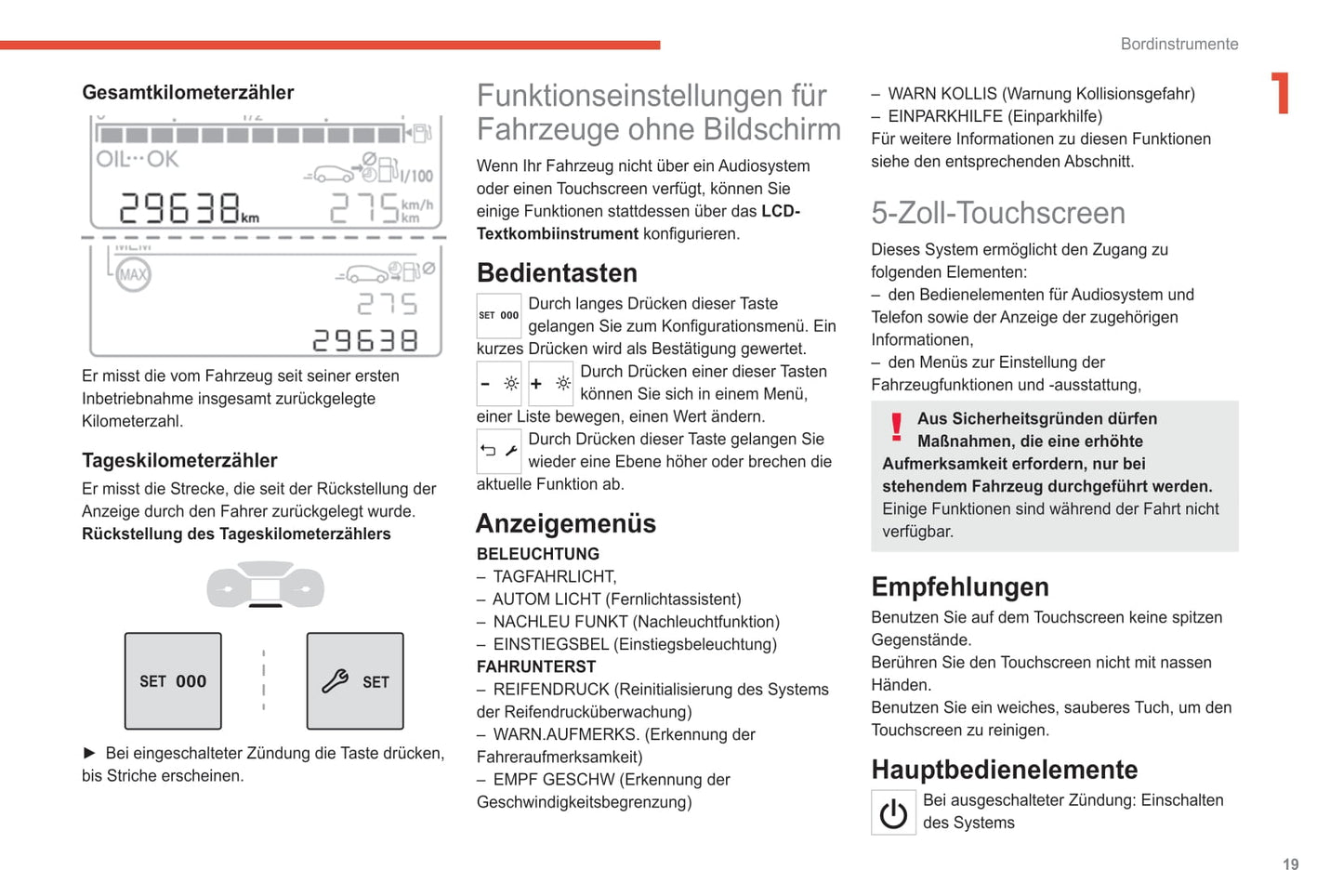 2020-2022 Citroën C3 Owner's Manual | German