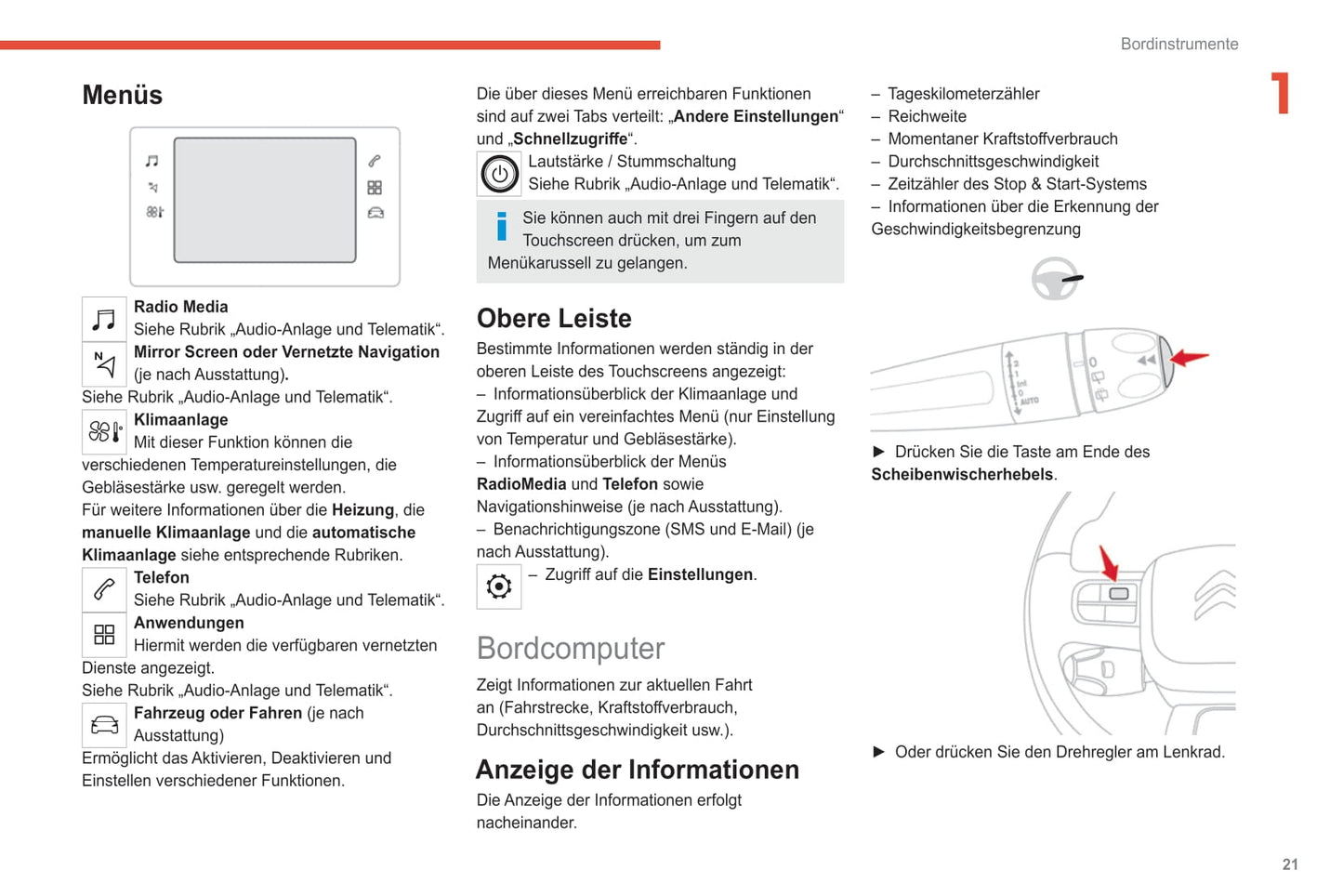 2020-2022 Citroën C3 Owner's Manual | German