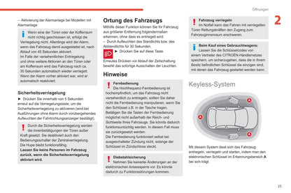 2020-2022 Citroën C3 Owner's Manual | German