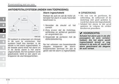 2008-2009 Kia Sportage Owner's Manual | Dutch