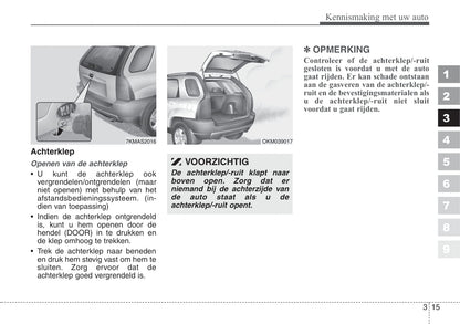 2008-2009 Kia Sportage Owner's Manual | Dutch